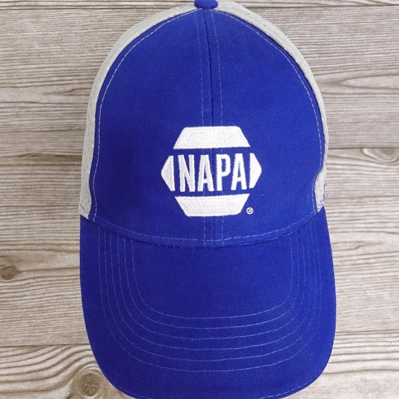NAPA AUTO PARTS LOGO BLUE ADJUSTABLE BASEBALL HAT CAP - Picture 3 of 11